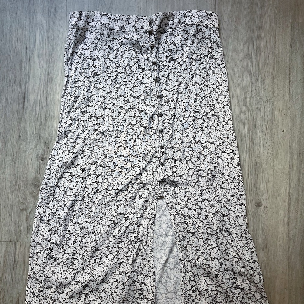 Volcom - White Floral Midi Skirt